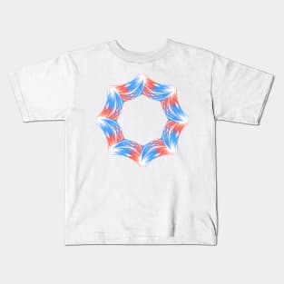 Red and blue mandala Kids T-Shirt